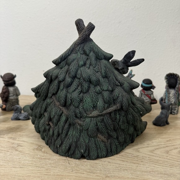 Native American Nativity Scene Kimple Hand Painted Ceramic 13 Pieces‎ Vintage - Picture 15 of 16